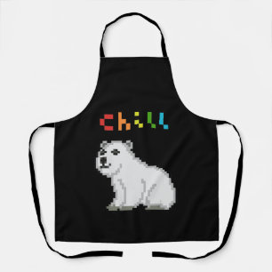 Chill Polar Bear Animal Lover Schürze