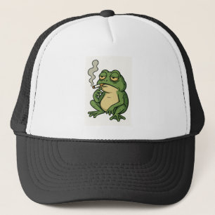 Chill rauchender Frosch Truckerkappe