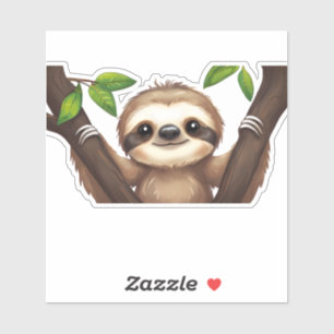 Chill Sloth Sticker - Nur langsame Farben