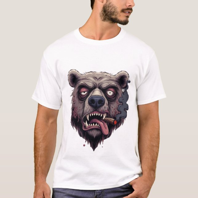 Chill Smokey Bear Vibes T-Shirt (Vorderseite)