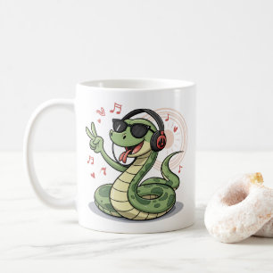 Chill Snake Tunes Funny Mugs & Cups Design Kaffeetasse