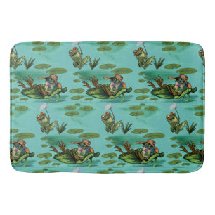 Chill Summer Frogs Badematte