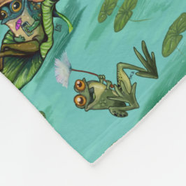 Chill Summer Frogs Fleecedecke