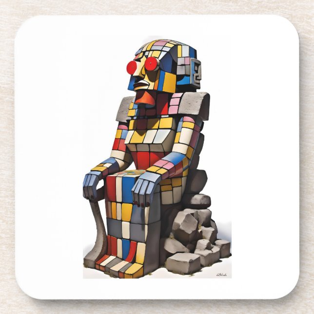 Chill Summer Getränkeuntersetzer (Vorderseite)