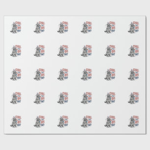 Chill The 4th Out Waschbär Patriotisches Shirtsdes Geschenkpapier