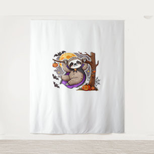 Chill Thrills Halloween Sloth Oversifizierter T - Wandteppich