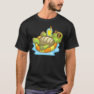 Chill Turtle mit Sonnenbrille Schwimmen Funny Desi T-Shirt