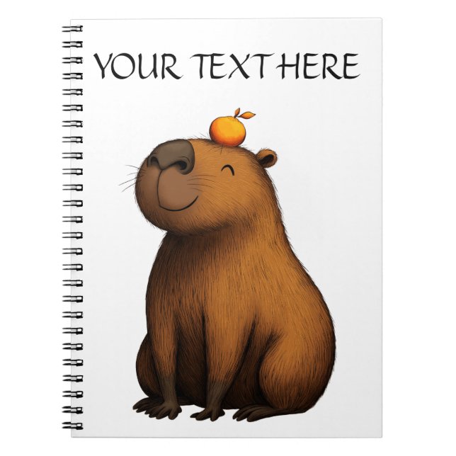 Chill Vibes Capybara Notebook Notizblock (Vorderseite)