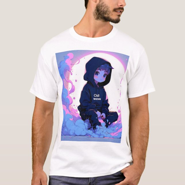 Chill wave in Shirt (Vorderseite)