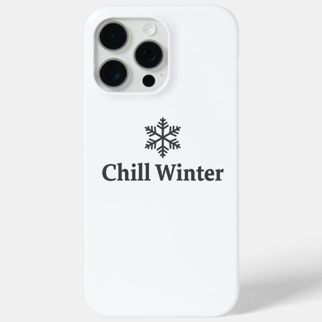 Chill Winter iPhone Case (Rückseite)
