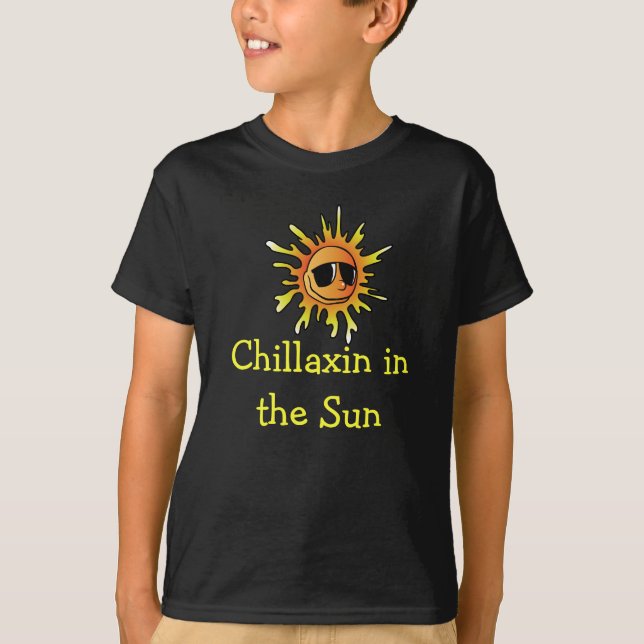 Chillaxin im sonnigen T - Shirt (Vorderseite)