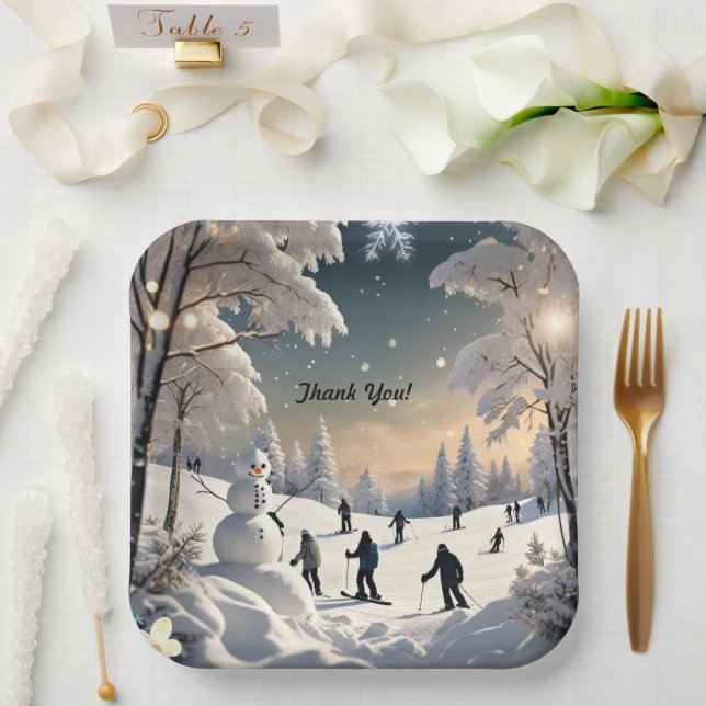 "Chille Nights Ahead" Pappteller (Hochzeit)