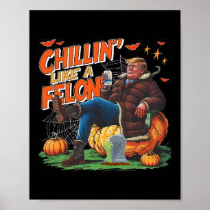 Chillen' Like A Felon Donald Trump Besser Bier Hal Poster