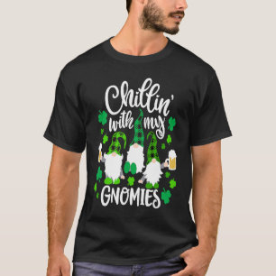 Chillen mit meinen Gnomies Büffel Karo St. Patric T-Shirt