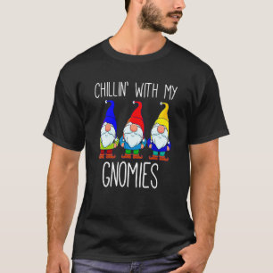 Chillen mit meinen Gnomies Weihnachten Garten Gnom T-Shirt