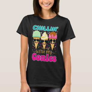 Chillen Mit Meinen Kaninchen Retro-Eis Sommer T-Shirt