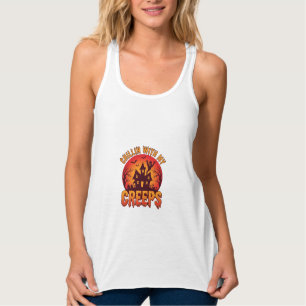 Chillen Mit Meinen Kumpels Halloween T-Shirt Desig Tank Top