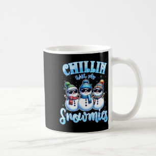 Chillen mit meinen Schneefreunden Lustiger Schneem Kaffeetasse