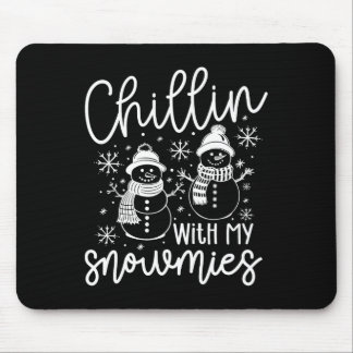 Chillen mit meinen Schneefreunden Weihnachtsmann S Mousepad