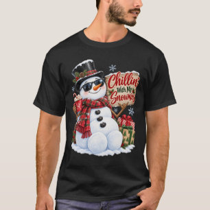 Chillen mit meinen Schneemännern Weihnachts-Shirt T-Shirt