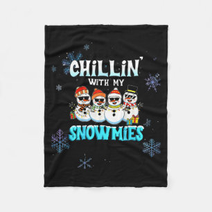 Chillen mit meinen Snowmie-Frauen Weihnachten Schn Fleecedecke