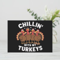 Chillen mit meinen Truthähnen Thanksgiving-Familie