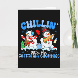 Chillen mit meiner Cafeteria-Schneefreundin Mittag Karte