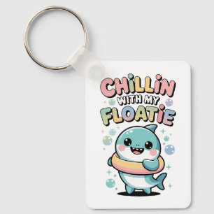 Chillen mit meiner Schwimmhilfe Shark Baby Kids Schlüsselanhänger