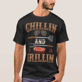 Chillen Und Grillen Barbecue Grillen Bbq T-Shirt