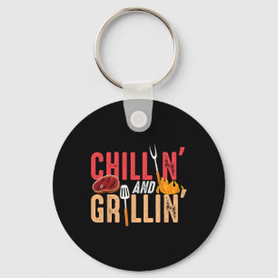 Chillen Und Grillen Byrbecue Party  Schlüsselanhänger