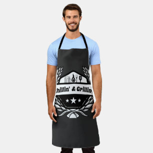 Chillen und Grillen Papa Lustig Schürze