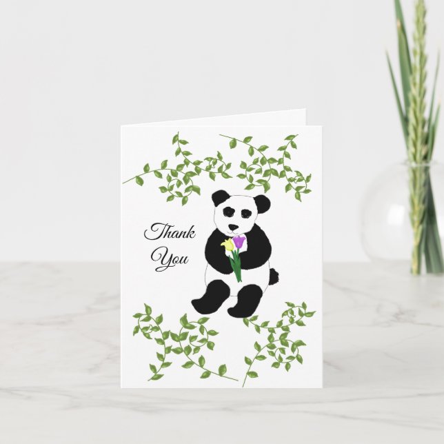 Chillender Panda Bär Danke (Vorderseite)