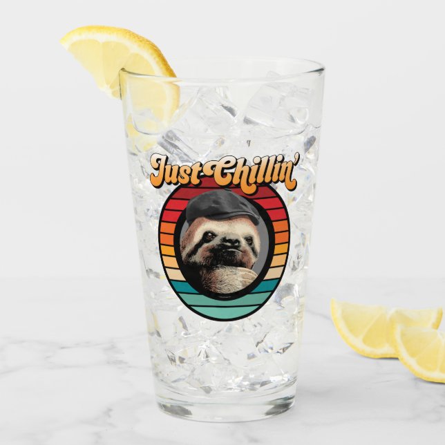 Chillendes Faultier Glas (Vorderseite Ice)