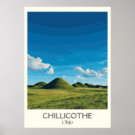Chillicothe Ohio Erste Hauptstadt Städtische Badea Poster
