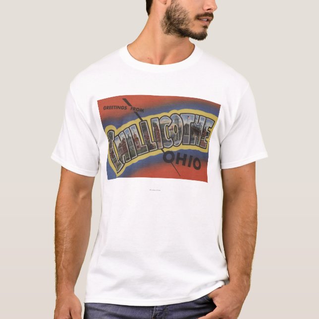 Chillicothe, Ohio - große Buchstabe-Szenen T-Shirt (Vorderseite)