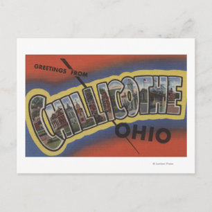 Chillicothe, Ohio - Große Buchstabenszenen Postkarte