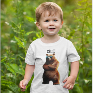 Chilliger Braunbär mit Sonnenbrille T-Shirt