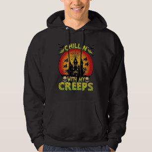 Chillin Creeps Spukhaus Halloween Hexen Sku Hoodie