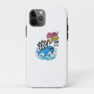 Chillin Crew Surf Club Pinguin Delfin T-Shirt Case-Mate iPhone Hülle