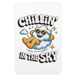 Chillin' in Sky Cloud Design Fun Kühlschrank Magnet