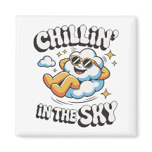Chillin' in Sky Cloud Design Fun Kühlschrank