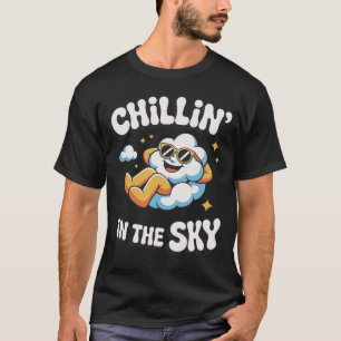 Chillin' in Sky Retro Cloud Design für den Sommer T-Shirt
