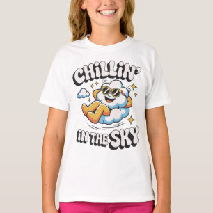 Chillin' in Sky Retro Cloud Design für den Sommer T-Shirt