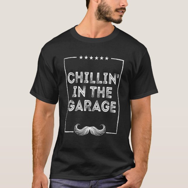 Chillin in the Garage Cool Parents Chill Mom Dad H T-Shirt (Vorderseite)