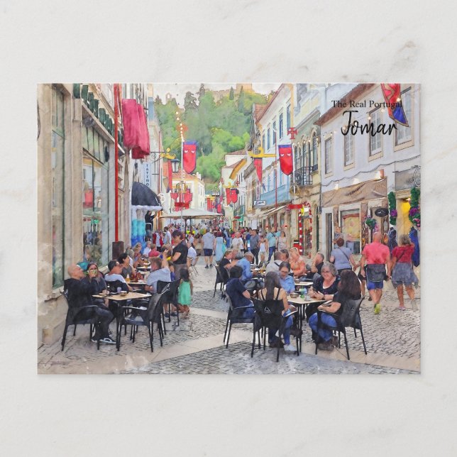Chillin in Tomar, Portugal Postkarte (Vorderseite)