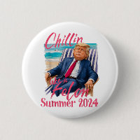 Chillin like a Felon Funny Trump Shirt Summer Trum