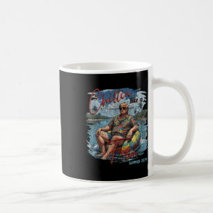 Chillin like a Felon Retro Summer Vintag Funny Tr Kaffeetasse