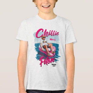 Chillin like a Felon Summer 2024 90s 4. Juli T Tri-Blend Shirt