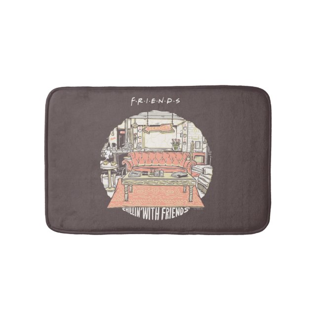 Chillin' mit FRIENDS™ Cartoon Badematte (Vorderseite)