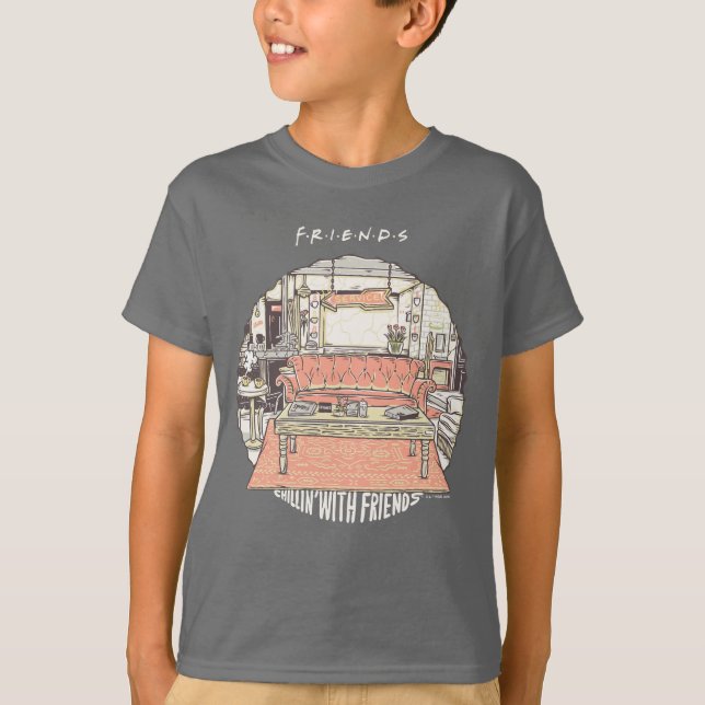 Chillin' mit FRIENDS™ Cartoon T-Shirt (Vorderseite)
